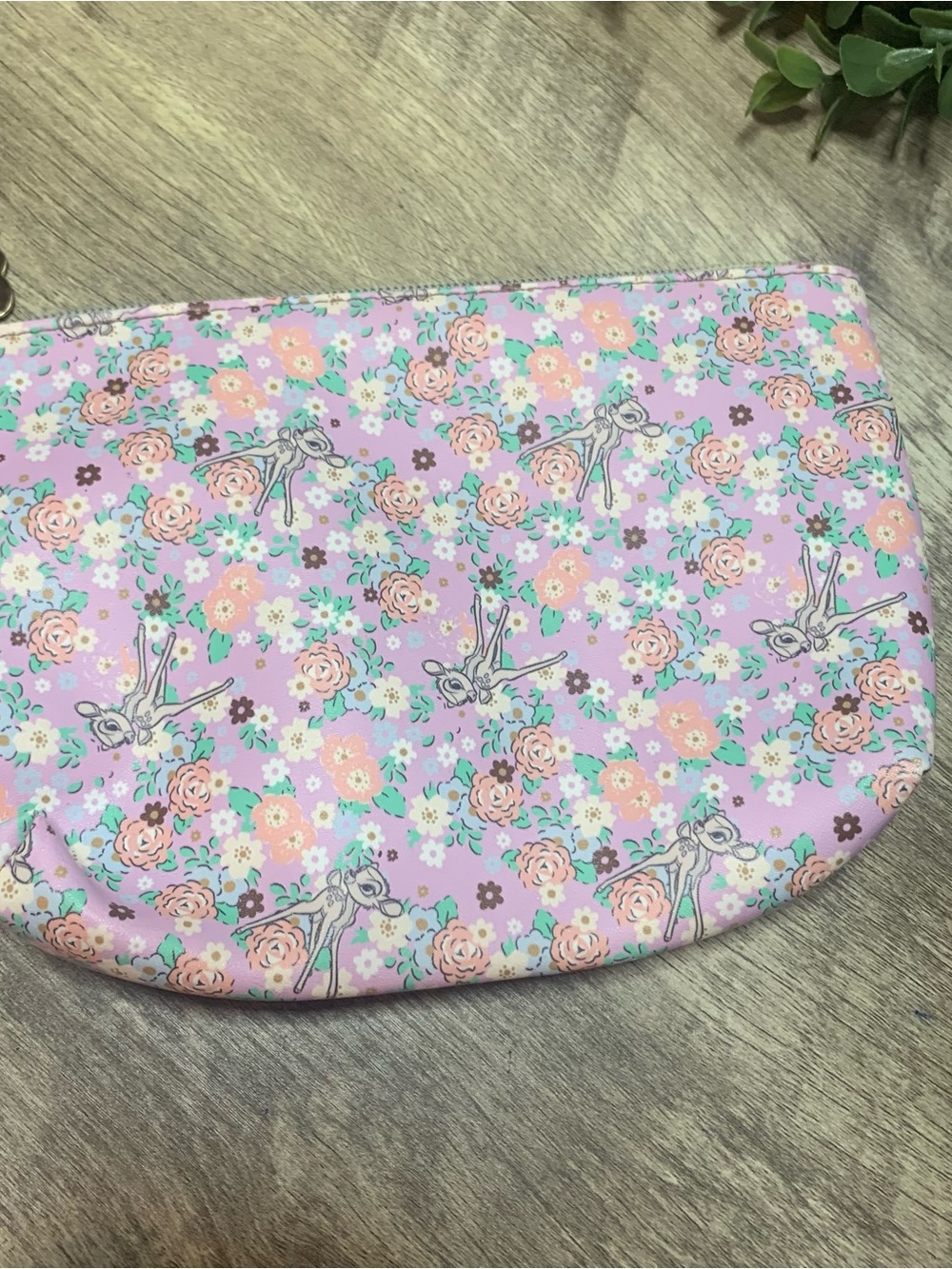 Disney Pink Floral Bambi Cosmetic Bag Mad Beauty